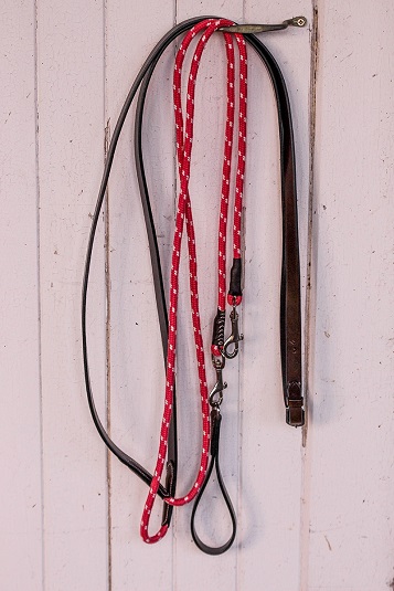 draw reins leather & rope